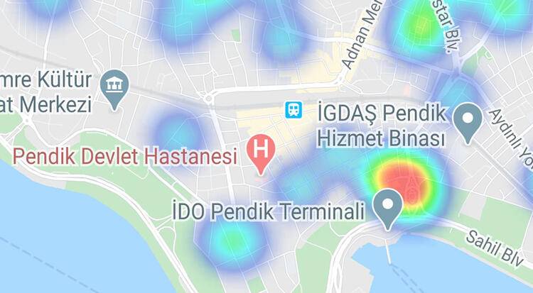 İstanbul'da korkutan tablo: İşte ilçe ilçe korona yoğunluk haritası 28