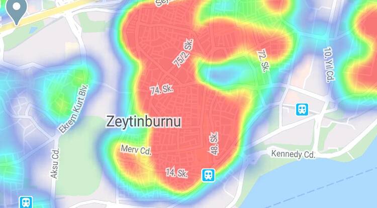 İstanbul'da korkutan tablo: İşte ilçe ilçe korona yoğunluk haritası 32