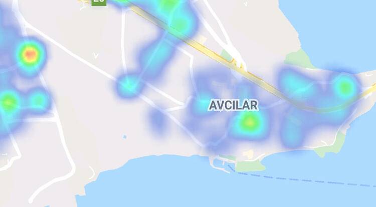 İstanbul'da korkutan tablo: İşte ilçe ilçe korona yoğunluk haritası 5