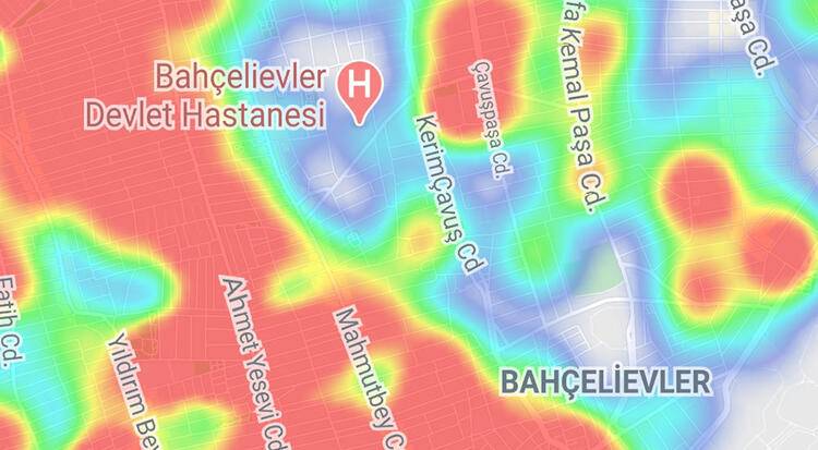 İstanbul'da korkutan tablo: İşte ilçe ilçe korona yoğunluk haritası 8