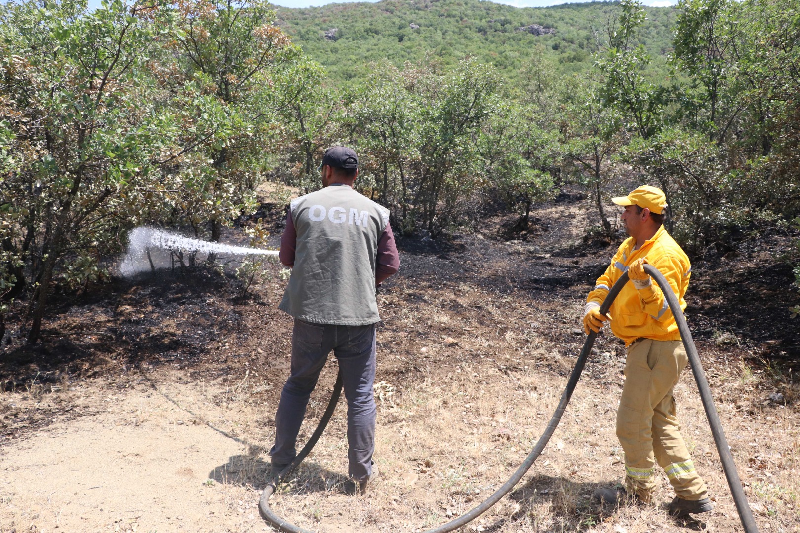 5 gün süren orman yangınında 30 hektar kül oldu 8