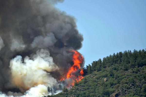 Marmaris'teki yangının yeni fotoğrafları ortaya çıktı 28