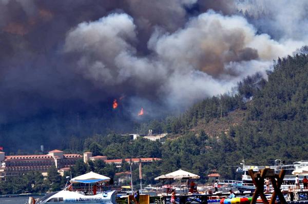 Marmaris'teki yangının yeni fotoğrafları ortaya çıktı 30