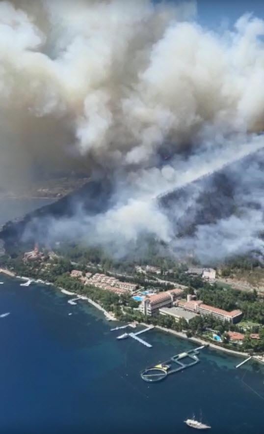 Marmaris'teki yangının yeni fotoğrafları ortaya çıktı 23