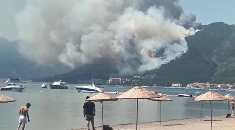 Marmaris'teki yangının yeni fotoğrafları ortaya çıktı 11