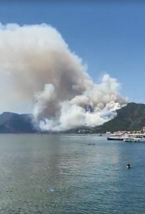 Marmaris'teki yangının yeni fotoğrafları ortaya çıktı 7