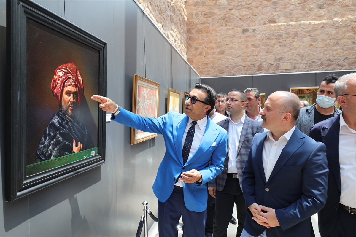 İshak Paşa Sarayı'nda İtalyan ressamların tabloları için sergi açıldı 5