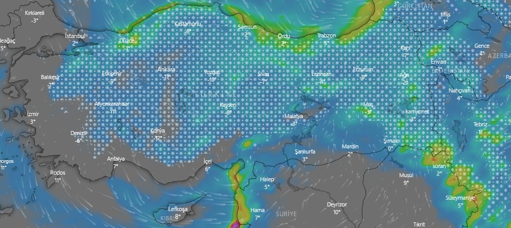 İstanbul'a karın bindireceği tarih belli oldu! Uydudan görüntülendi: Tüm Türkiye'yi esir alacak 3