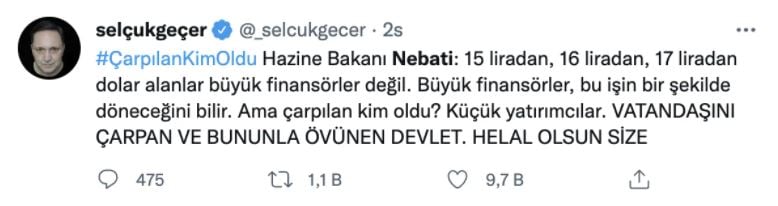 Bakan Nebati'nin açıklamasına tepki yağdı: Büyük yatırımcı değil, küçük yatırımcı çarpıldı 8