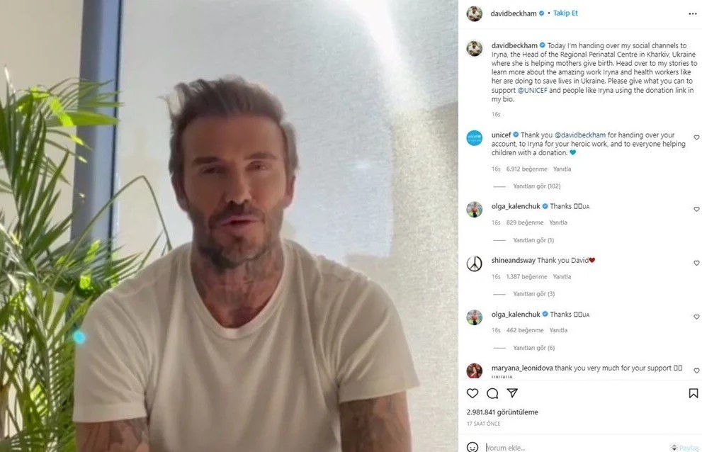 Beckham'in 71 milyon takipçili Instagram hesabını bıraktığı Ukraynalı doktorun anlattıkları Putin'i kızdıracak 1