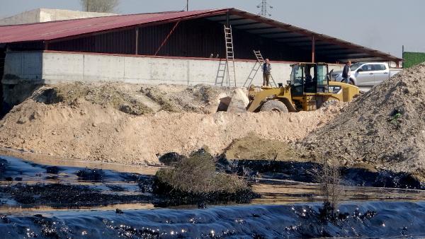 Edirne'de alarm! Fuel oil kazanı patladı; tonlarca yakıt çevreye yayıldı 4