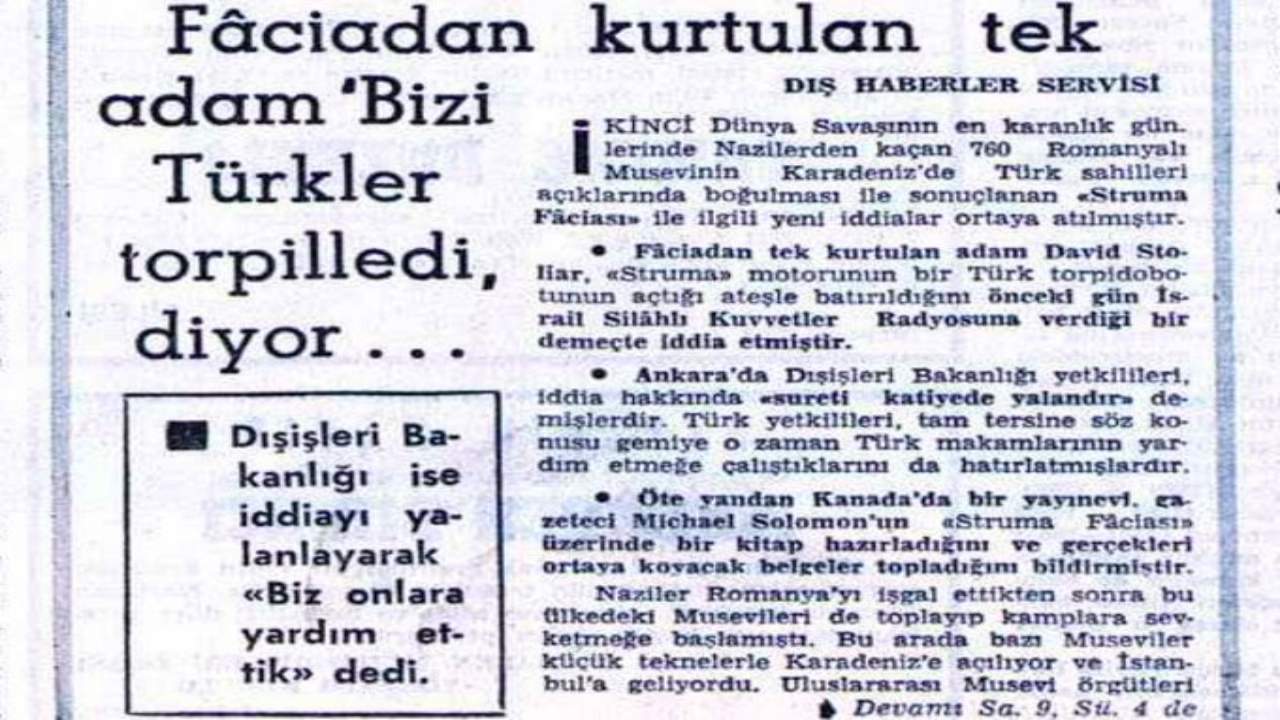 II. Dünya Savaşında Nazilerden kaçan Yahudileri Filistin'e götürürken Romanya'dan yola çıkan Struma gemisinin unutulmaz hikayesi 25