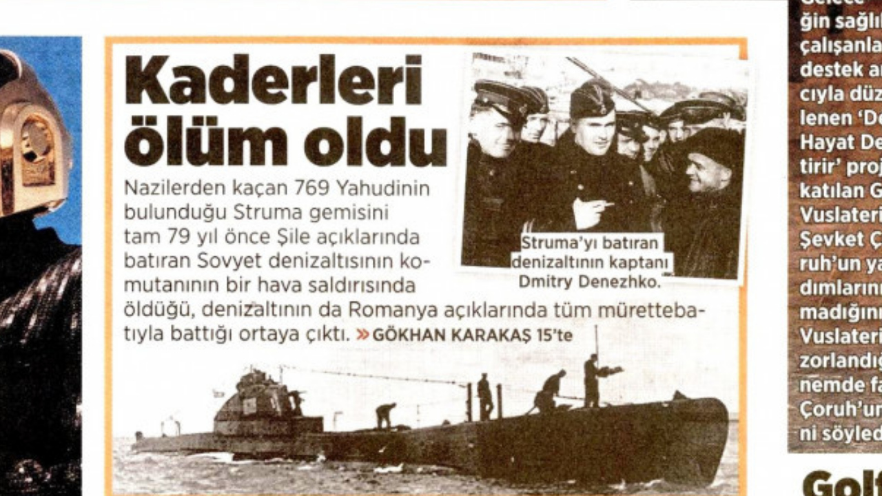 II. Dünya Savaşında Nazilerden kaçan Yahudileri Filistin'e götürürken Romanya'dan yola çıkan Struma gemisinin unutulmaz hikayesi 19
