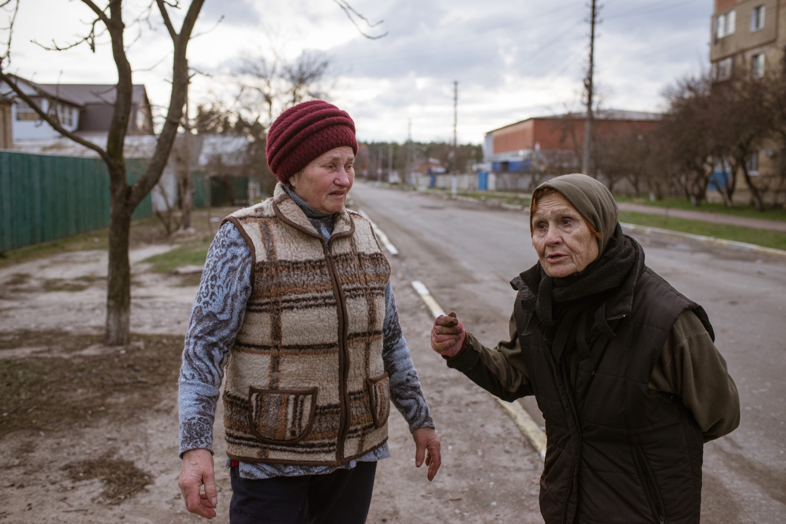 Ukrayna Hostomel'de kan donduran görüntüler 20