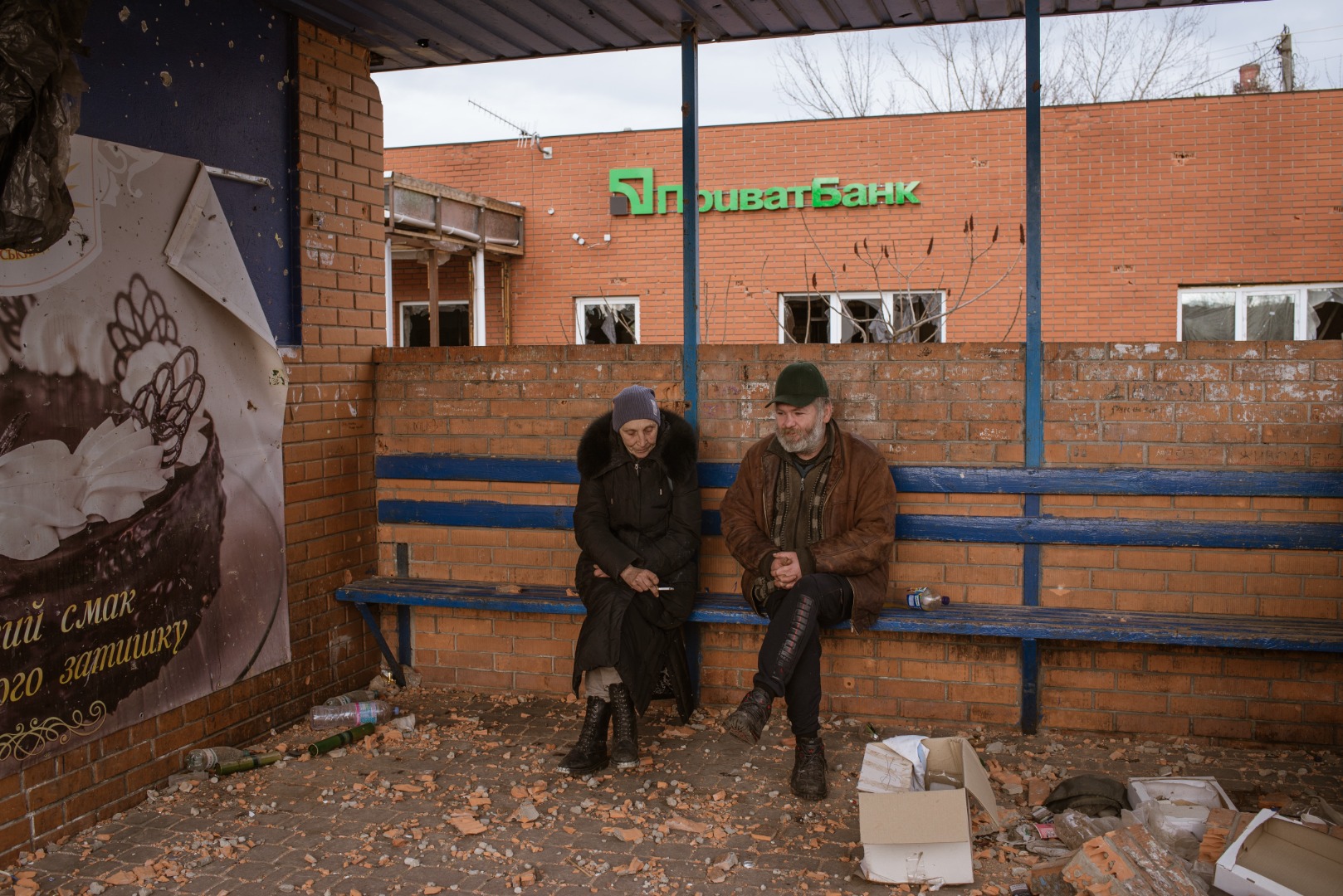 Ukrayna Hostomel'de kan donduran görüntüler 29