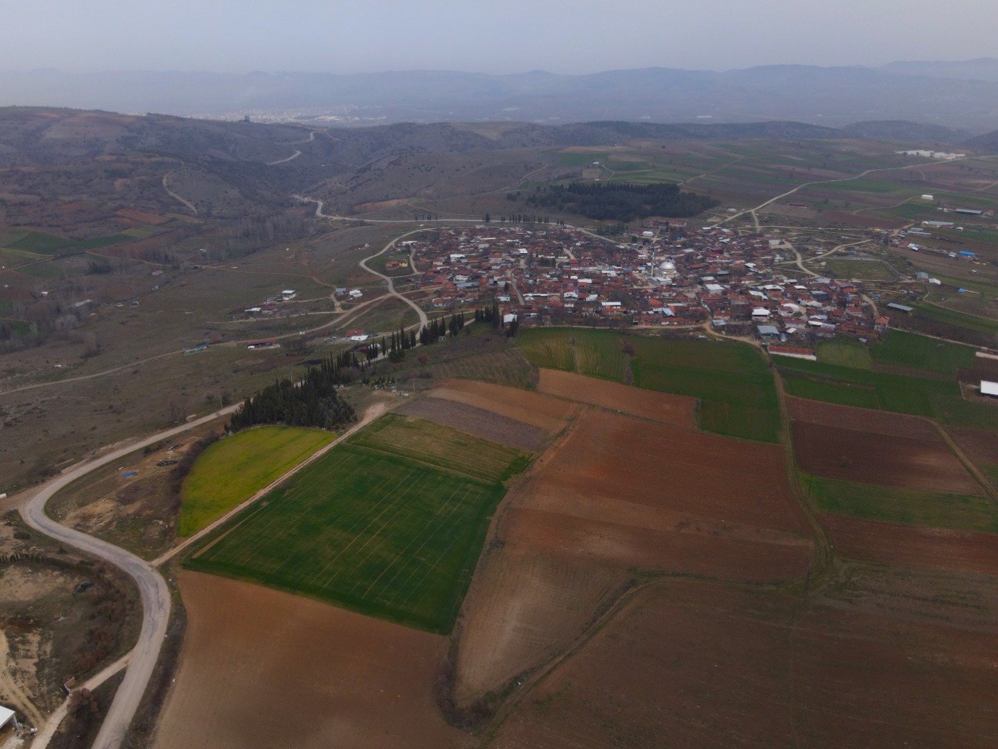 Çiçek açan meyve ağaçları kartpostallık görüntüler oluşturdu. Masalsı görüntüler dron ile görüntülendi 6