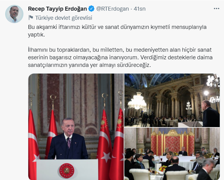 Erdoğan'ın iftar yemeğinde kimler vardı 1