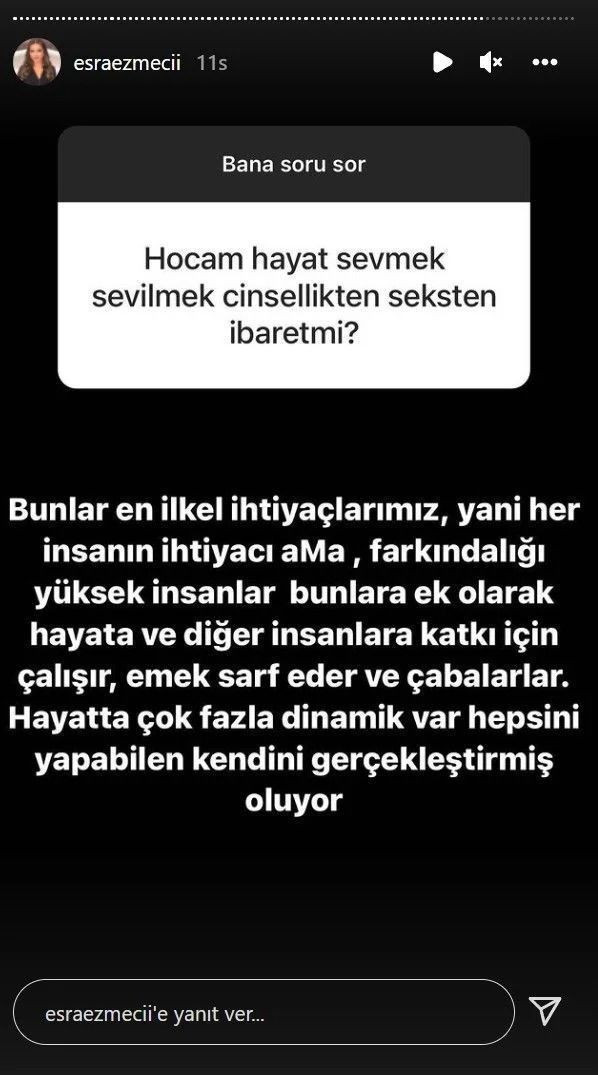 Psikolog Esra Ezmeci yeni itirafları paylaştı. Eşimle para karşılığı beraber oluyorum normal mi? 19