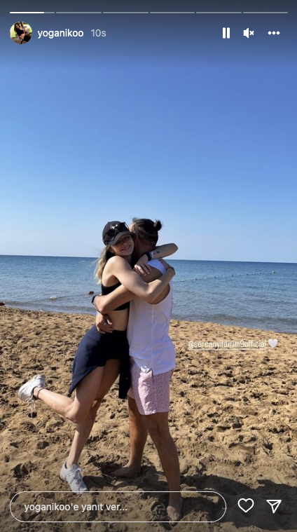 Futbolcu Sercan Yıldırım'ın eşi Nihan Yıldırım, kumsalda aşka geldi 11