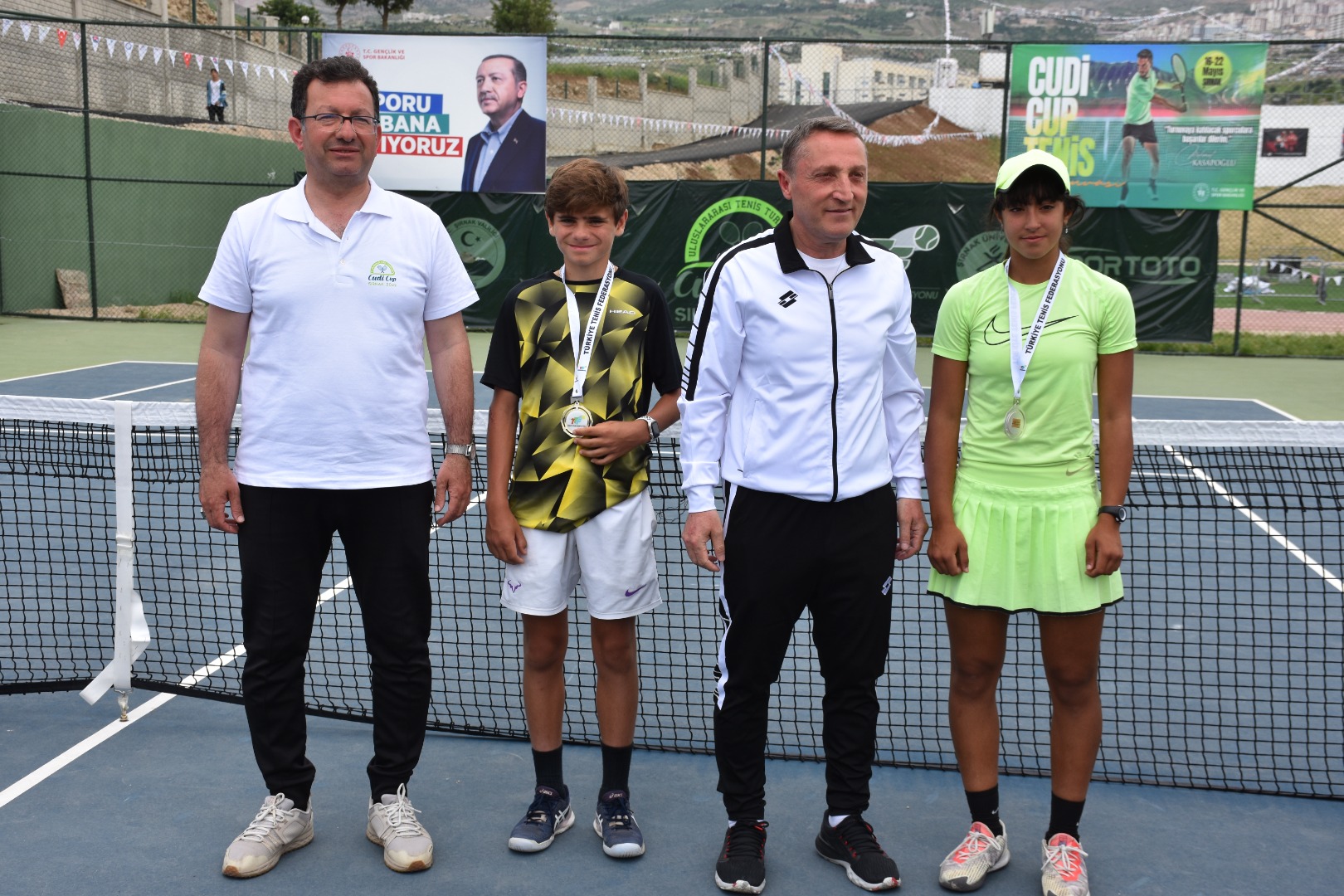 Cudi Cup Uluslararası Tenis Turnuvası'nda kazananlar belli oldu 9