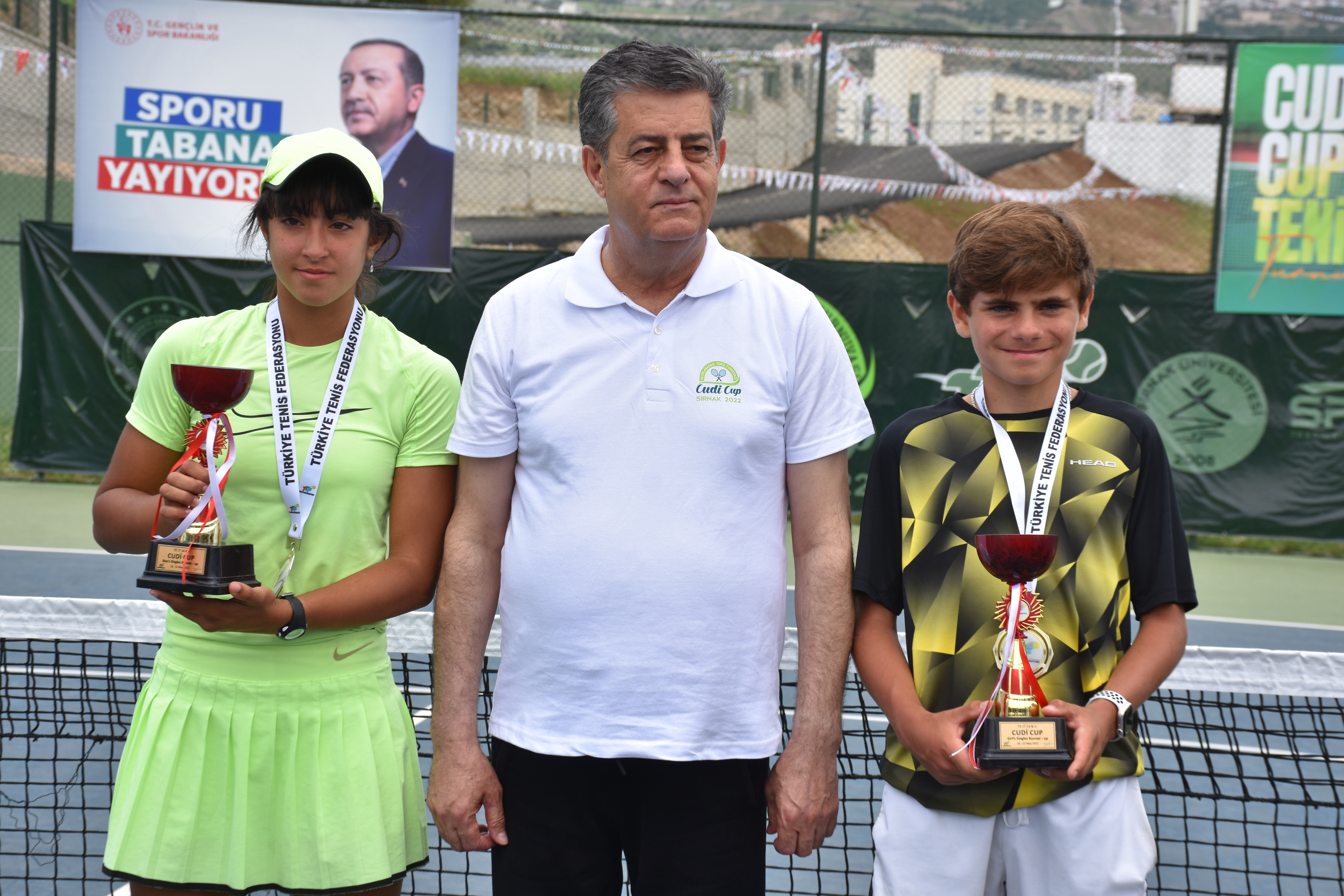 Cudi Cup Uluslararası Tenis Turnuvası'nda kazananlar belli oldu 8