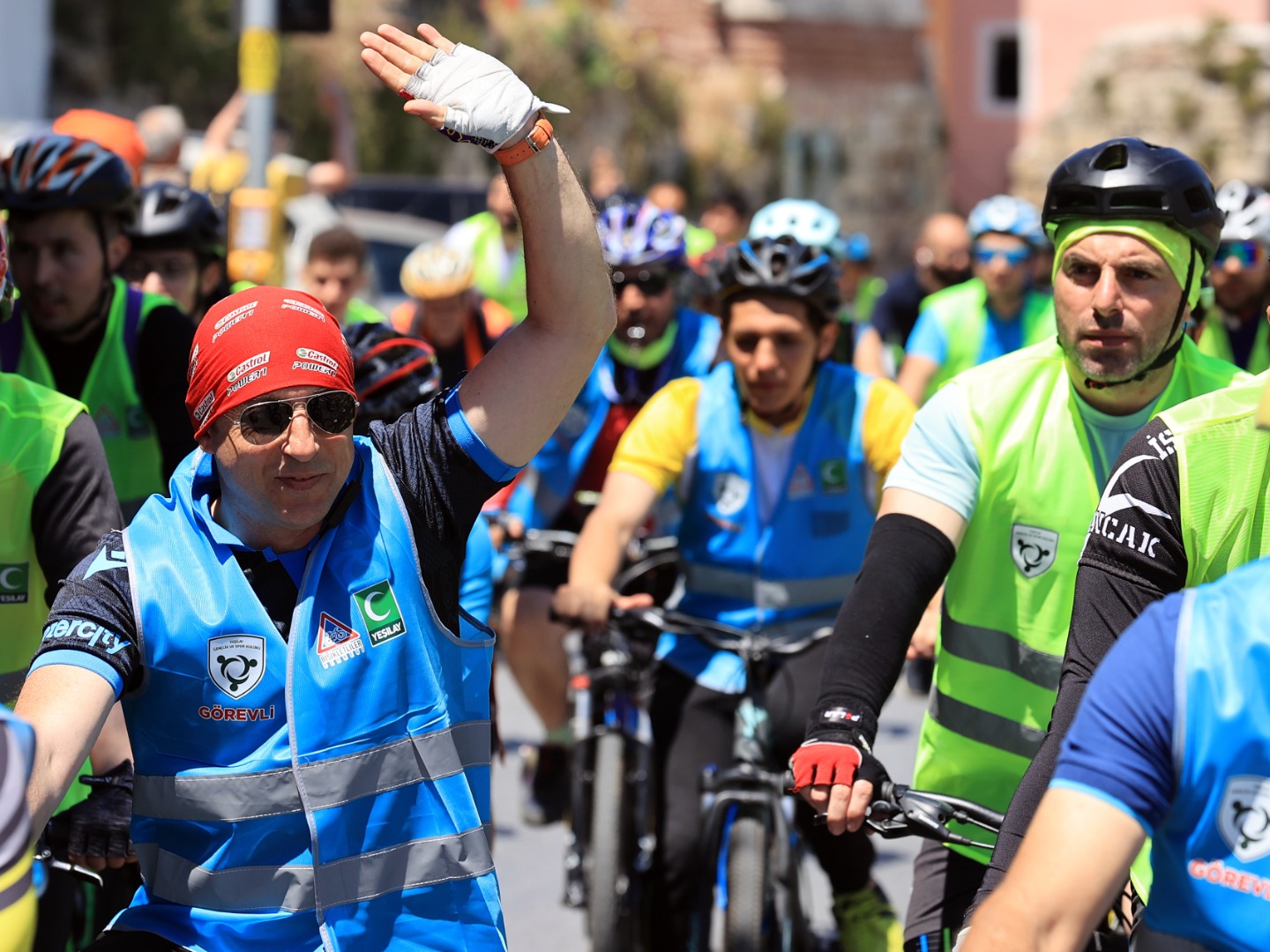 İstanbul'da binlerce amatör bisikletçi tarihi yarımadada pedal bastı 2