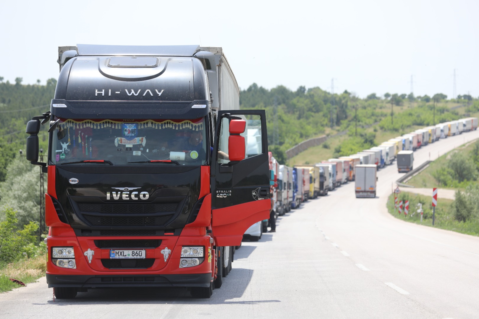 Bulgaristan sınırındaki tır kuyruğu 40 kilometreyi buldu 6