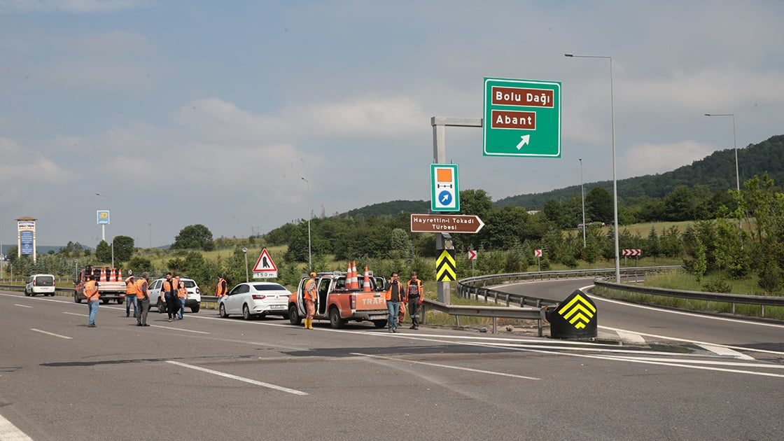 Anadolu Otoyolu'nun Bolu geçişinde İstanbul istikameti ulaşıma açıldı 3