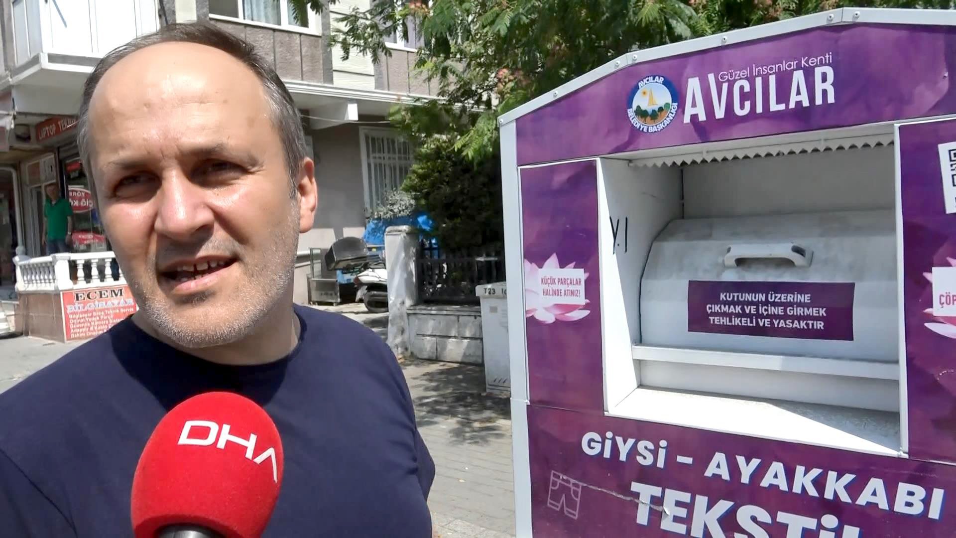 Avcılar'da giysi kumbarasından hırsızlık 6