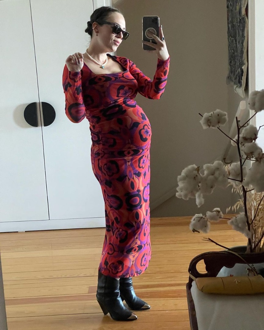 8.5 aylık hamile Demet Evgar, hamileliğinin son günlerini fotoğraf paylaşarak geçiriyor 9