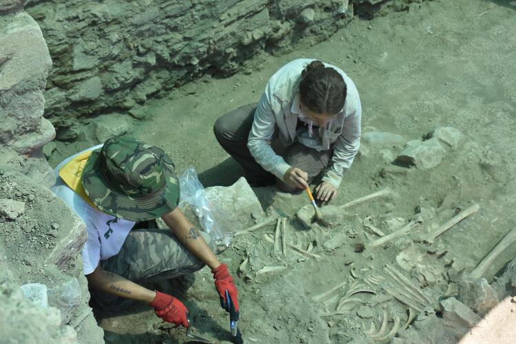 Ayasuluk Tepesi’nde yeni iskeletler bulundu! Bizans dönemine ait, üst üste gömülmüş… 18