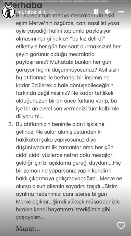 Murat Dalkılıç'tan Merve Boluğur itirafı. Suskunluğunu bozdu 6