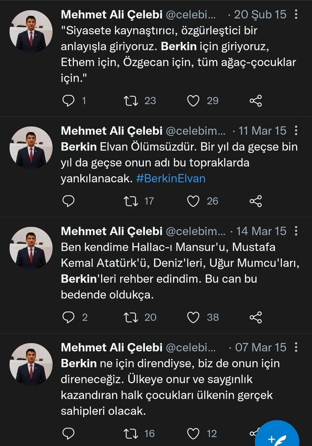 Mehmet Ali Çelebi'nin AKP aleyhine olan tweetleri sildiği ortaya çıktı | Diyanet, Berkin Elvan, Fesli Kadir 2