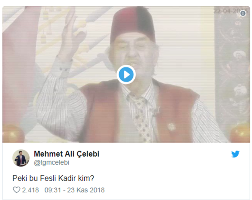 Mehmet Ali Çelebi'nin AKP aleyhine olan tweetleri sildiği ortaya çıktı | Diyanet, Berkin Elvan, Fesli Kadir 7