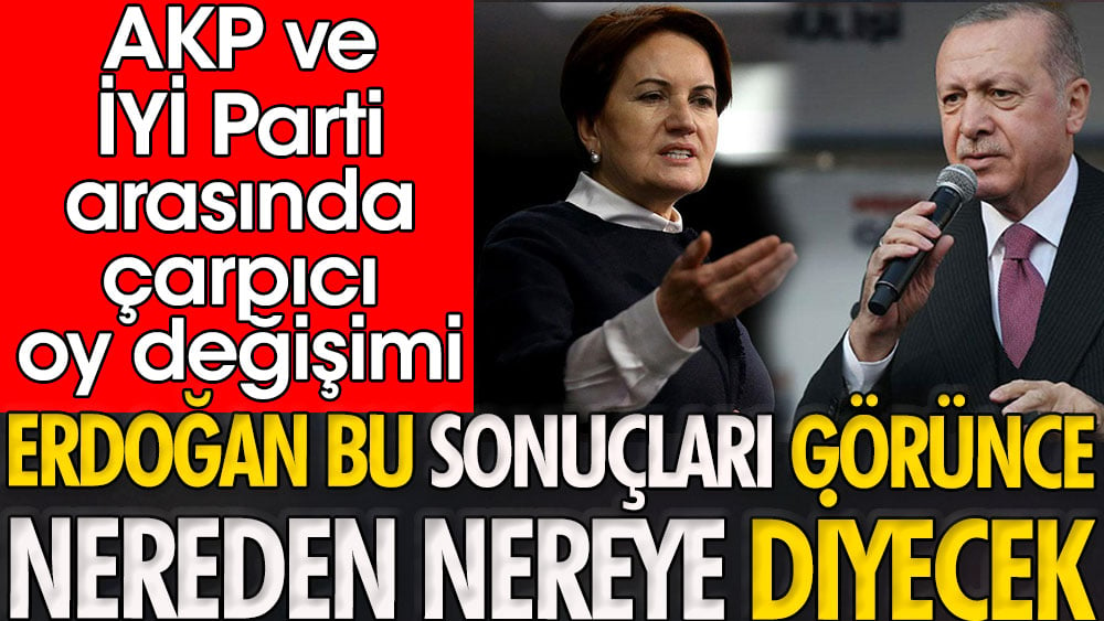 Flaş... AKP ve İYİ Parti arasında çarpıcı oy değişimi: AKP koridorlarında şok 7