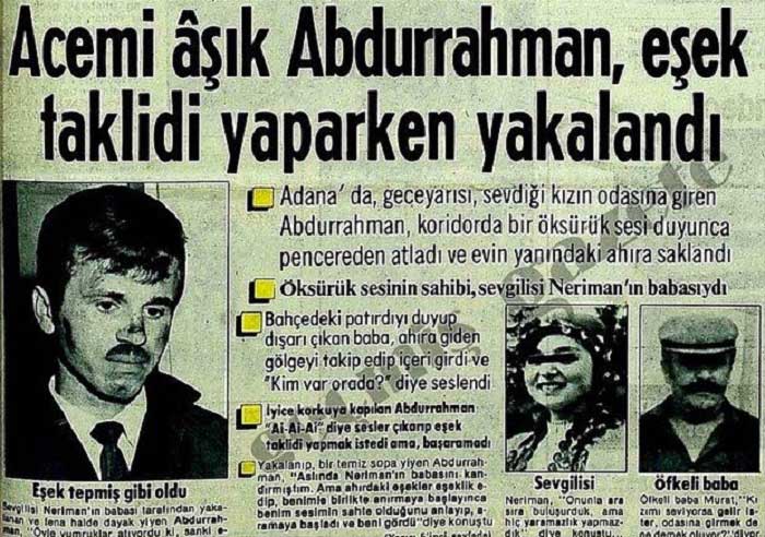 Geçmişten günümüze Türkiye'deki en komik ve en ilginç haberler 67