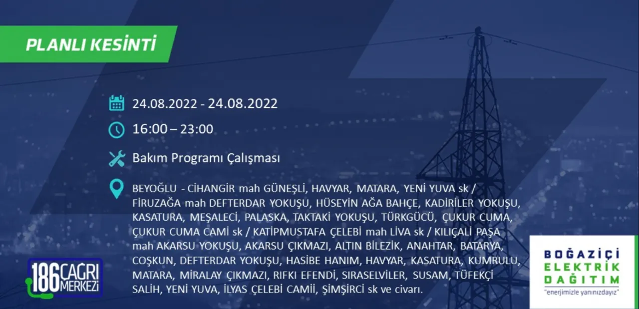 İstanbul Avrupa yakasında büyük elektrik kesintisi 38