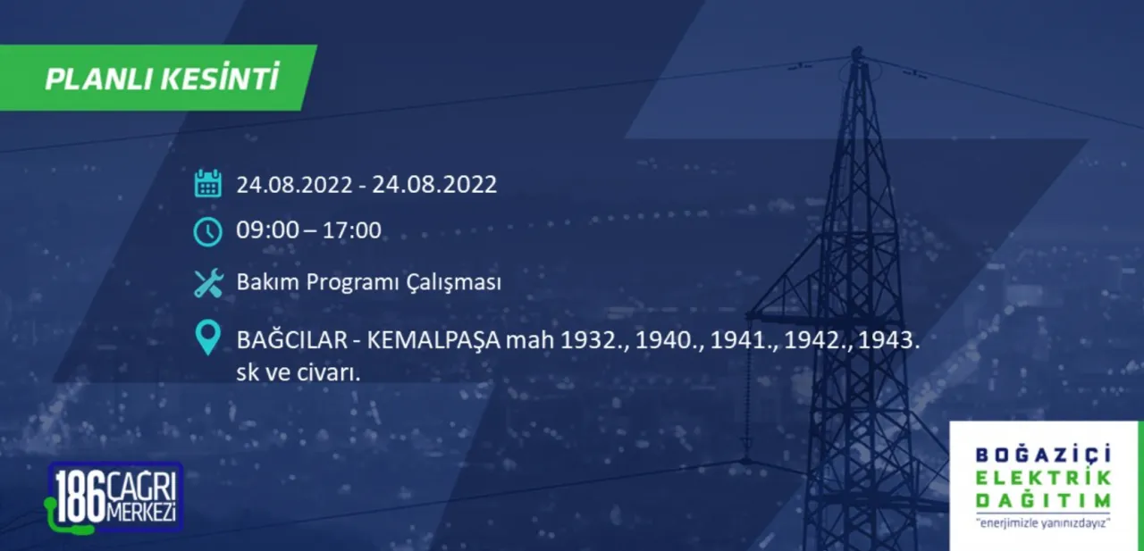 İstanbul Avrupa yakasında büyük elektrik kesintisi 35