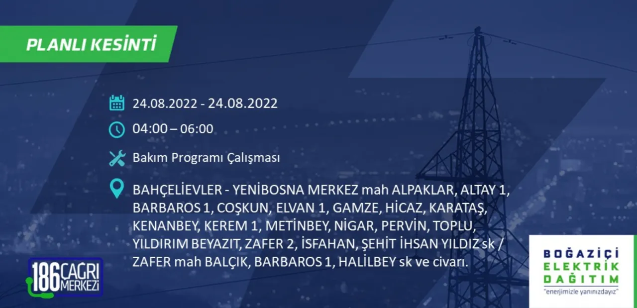 İstanbul Avrupa yakasında büyük elektrik kesintisi 29