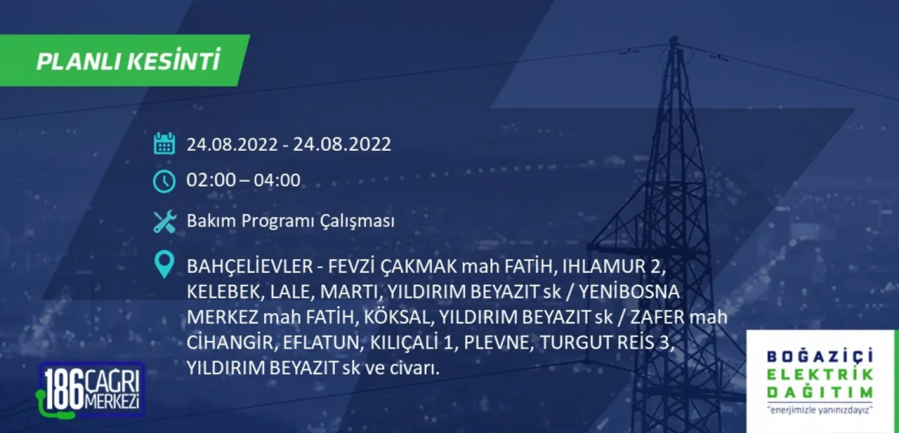 İstanbul Avrupa yakasında büyük elektrik kesintisi 31