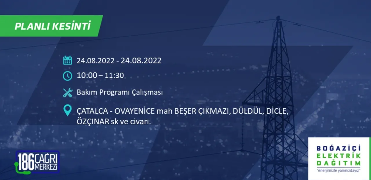 İstanbul Avrupa yakasında büyük elektrik kesintisi 22