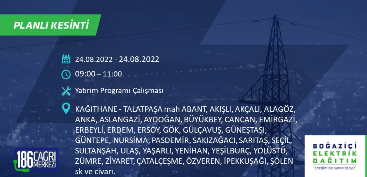 İstanbul Avrupa yakasında büyük elektrik kesintisi 7