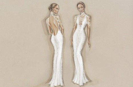 Jennifer Lopez düğününde 3 milyon dolarlık 3 ayrı gelinlik giydi Yılın düğününden ilk fotoğraflar paylaşıldı 9