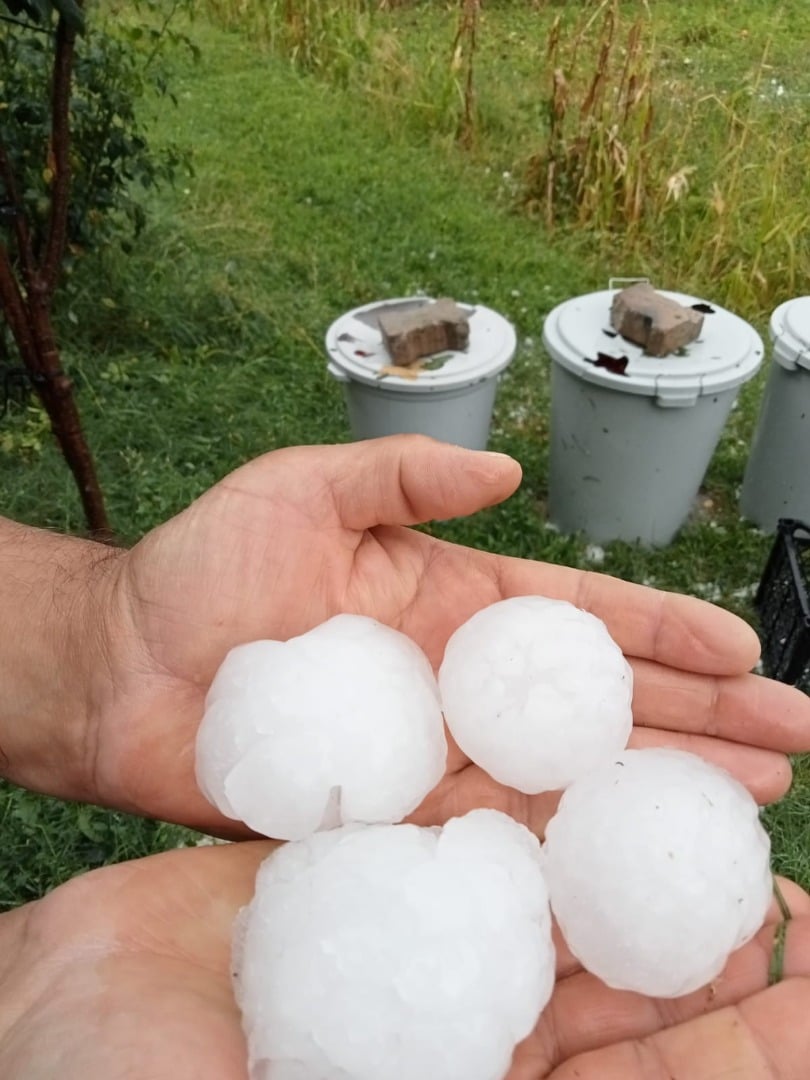 Kastamonu’ya patates büyüklüğünde dolu yağdı 2