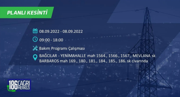 İstanbul'da 10 saatlik elektrik kesintisi: Hangi ilçeler karanlıkta kalacak 40