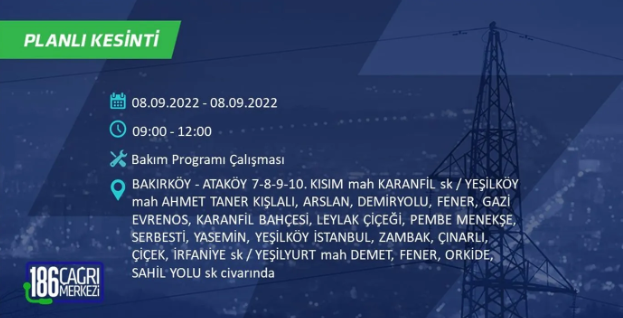 İstanbul'da 10 saatlik elektrik kesintisi: Hangi ilçeler karanlıkta kalacak 35