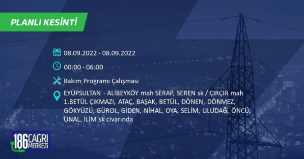 İstanbul'da 10 saatlik elektrik kesintisi: Hangi ilçeler karanlıkta kalacak 22