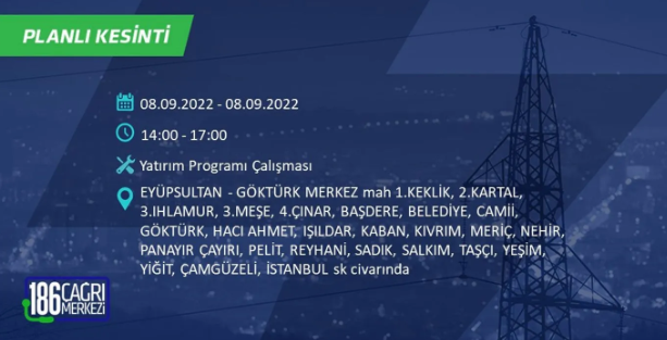 İstanbul'da 10 saatlik elektrik kesintisi: Hangi ilçeler karanlıkta kalacak 20