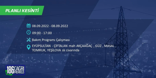 İstanbul'da 10 saatlik elektrik kesintisi: Hangi ilçeler karanlıkta kalacak 19