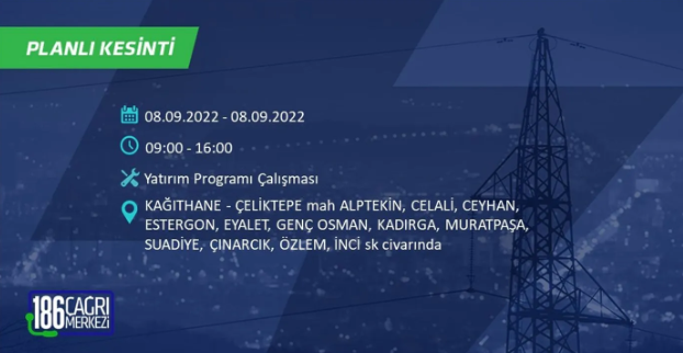 İstanbul'da 10 saatlik elektrik kesintisi: Hangi ilçeler karanlıkta kalacak 14